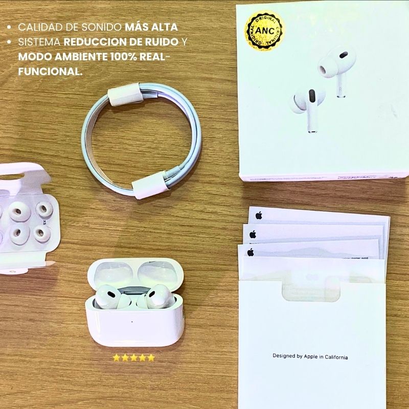 Último día de oferta ✅AirPods PRO 2 ANC®️ ALTA GAMA | Layard+Spotify Gratis