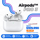 ÚLTIMO DÍA DE OFERTA ✅AirPods PRO 3 ANC®️ (2026) ALTA GAMA +  Funda  Gratis